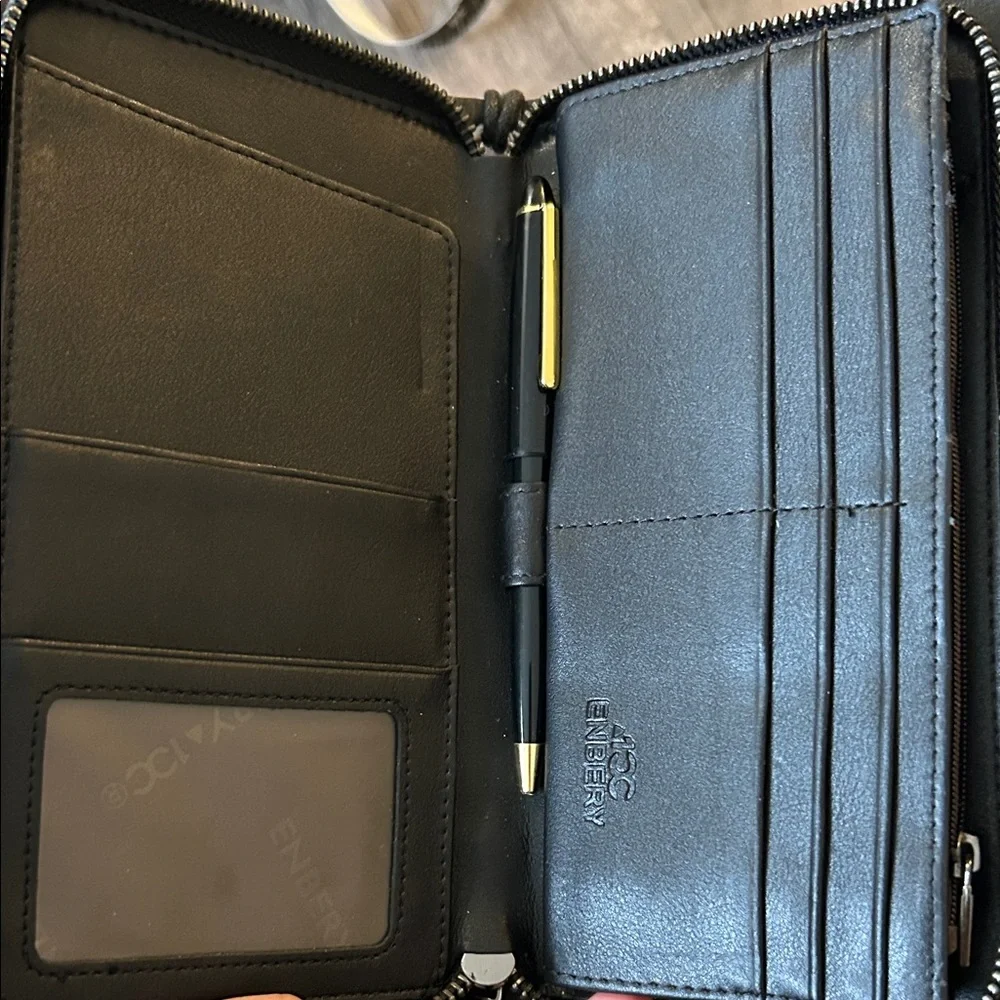 Black ENERGY Wallet with Wrist Strap